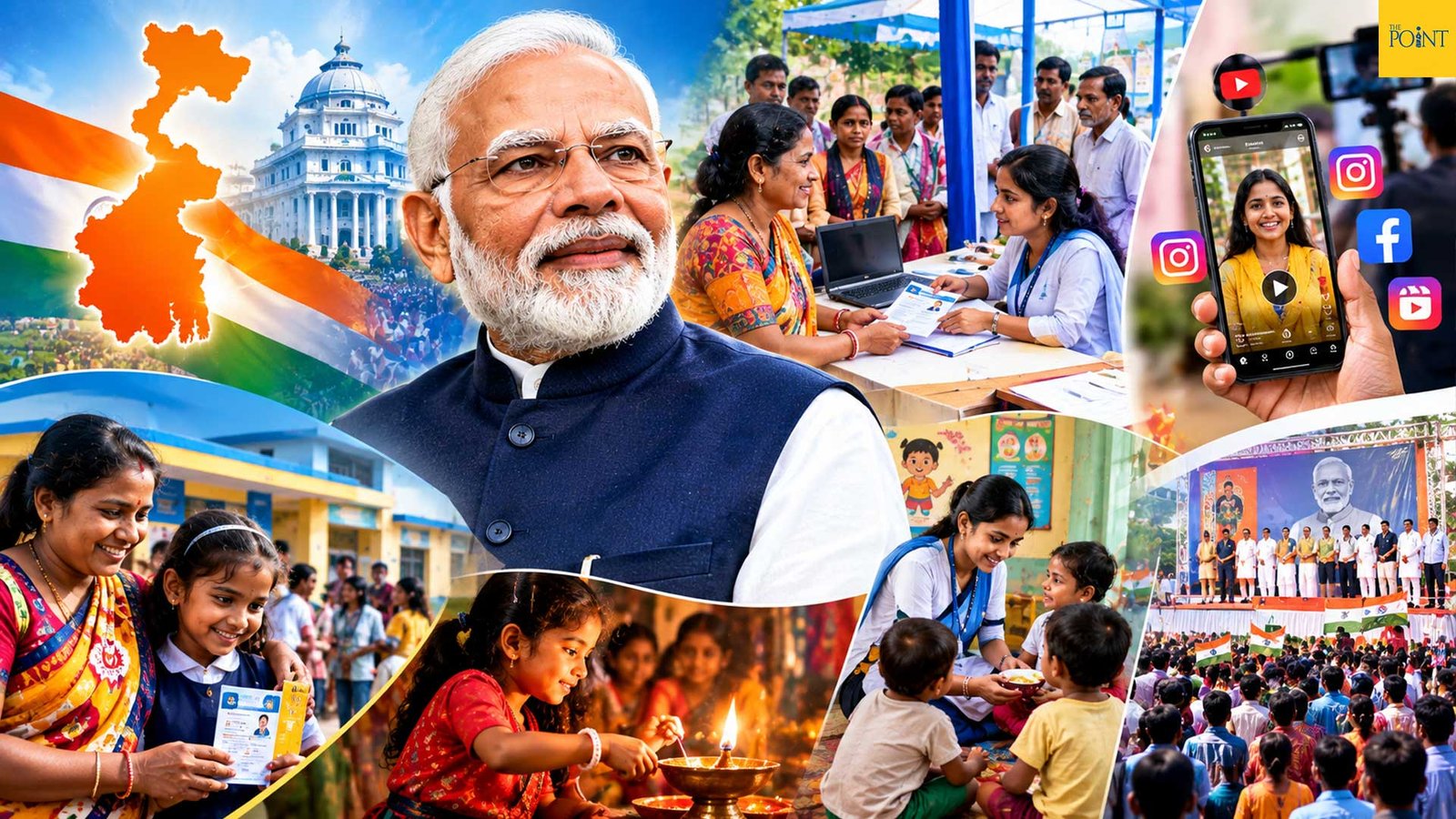 প্রধানমন্ত্রীর ২৫ বছর পূর্তিতে বাংলায় ২৪ দিনের ‘সেবা সংকল্প অভিযান’, প্রচারে রিলস